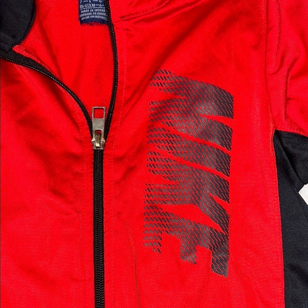 Nike Red and Black Performance Jacket with High Collar - Picture 6 of 6